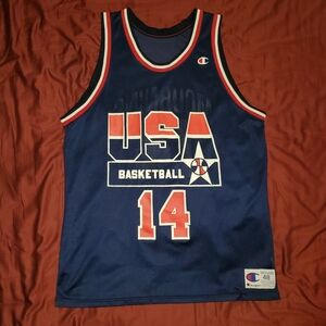 Vintage Alonzo Mourning Champion USA Basketball Dream Team II Jersey
